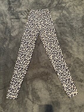 aerie Navy and Gray Leopard Print Leggings